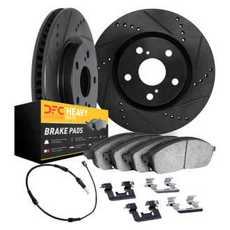 DFC® - Drilled and Slotted Front Brake Kit with Heavy Duty Brake Pads