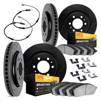 DFC® - Drilled and Slotted Front and Rear Brake Kit with Heavy Duty Brake Pads