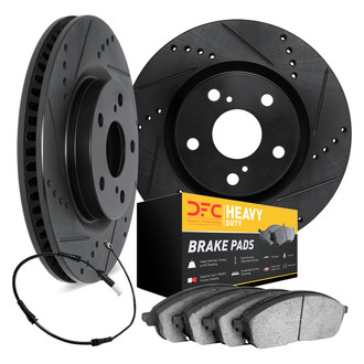 DFC® - Drilled and Slotted Front Brake Kit with Heavy Duty Brake Pads