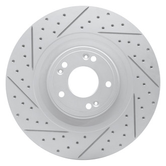 Dynamic Friction Company® - Drilled and Slotted Brake Rotor