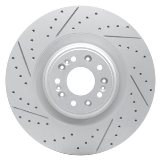 Dynamic Friction Company® - Drilled and Slotted Brake Rotor