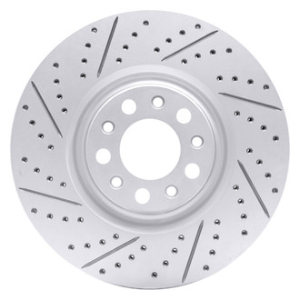 Dynamic Friction Company® - Drilled and Slotted Brake Rotor