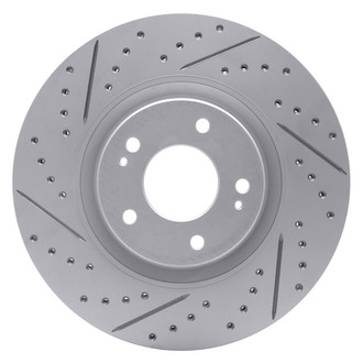 Dynamic Friction Company® - Drilled and Slotted Brake Rotor