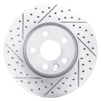 Dynamic Friction Company® - Drilled and Slotted Brake Rotor