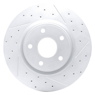 Dynamic Friction Company® - Drilled and Slotted Brake Rotor