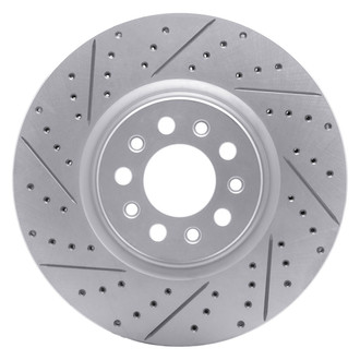 Dynamic Friction Company® - Drilled and Slotted Brake Rotor
