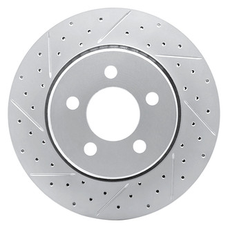 Dynamic Friction Company® - Drilled and Slotted Brake Rotor
