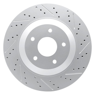 Dynamic Friction Company® - Drilled and Slotted Brake Rotor