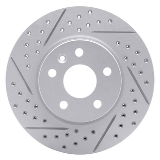 Dynamic Friction Company® - Drilled and Slotted Brake Rotor