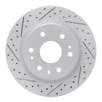 Dynamic Friction Company® - Drilled and Slotted Brake Rotor