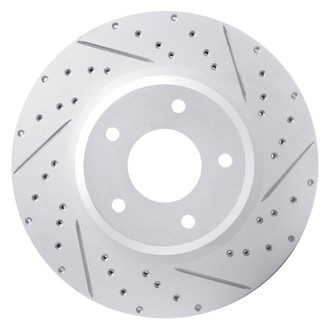 Dynamic Friction Company® - Drilled and Slotted Brake Rotor