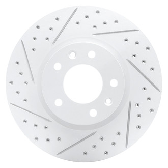 Dynamic Friction Company® - Drilled and Slotted Brake Rotor