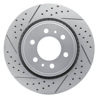 Dynamic Friction Company® - Drilled and Slotted Brake Rotor