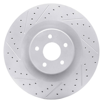 Dynamic Friction Company® - Drilled and Slotted Brake Rotor