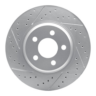 Dynamic Friction Company® - Drilled and Slotted Brake Rotor