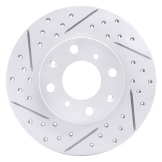 Dynamic Friction Company® - Drilled and Slotted Brake Rotor
