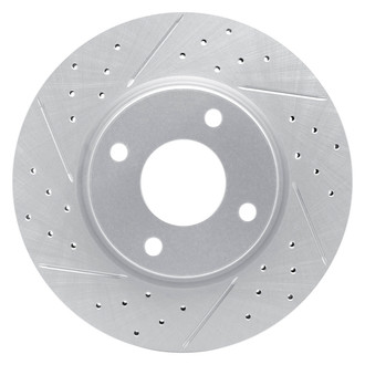 Dynamic Friction Company® - Drilled and Slotted Brake Rotor