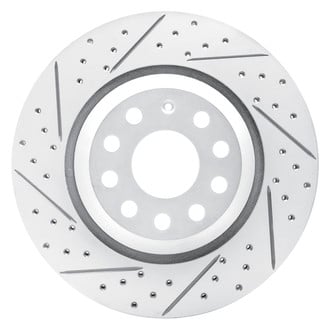 Dynamic Friction Company® - Drilled and Slotted Brake Rotor