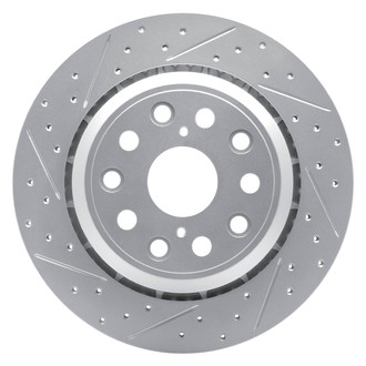 DFC® - Drilled and Slotted Rear Driver Side Brake Rotor