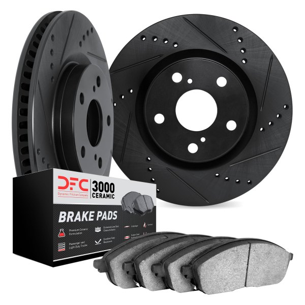 DFC® - PRO-KIT 3000 Drilled and Slotted Rear Brake Kit