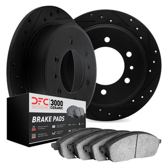 DFC® - PRO-KIT 3000 Drilled and Slotted Rear Brake Kit
