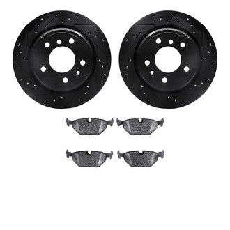 DFC® - PRO-KIT 3000 Drilled and Slotted Rear Brake Kit