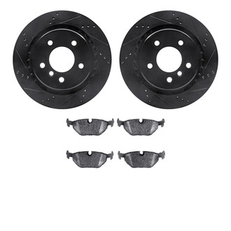 DFC® - PRO-KIT 3000 Drilled and Slotted Rear Brake Kit