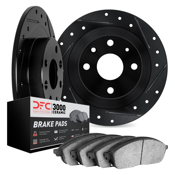 DFC® - PRO-KIT 3000 Drilled and Slotted Rear Brake Kit