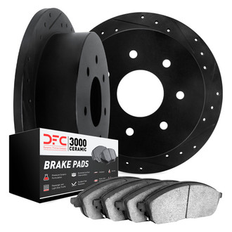 DFC® - PRO-KIT 3000 Drilled and Slotted Rear Brake Kit
