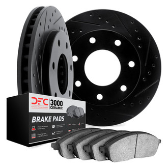 DFC® - PRO-KIT 3000 Drilled and Slotted Rear Brake Kit