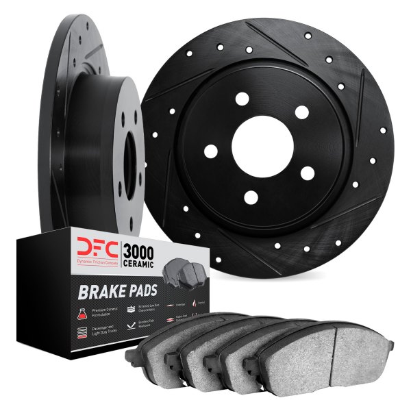 DFC® - PRO-KIT 3000 Drilled and Slotted Rear Brake Kit