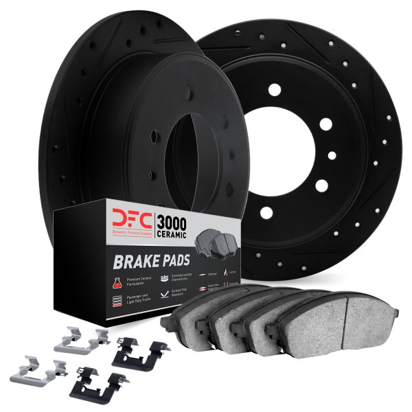 DFC® - PRO-KIT 3000+ Drilled and Slotted Rear Brake Kit