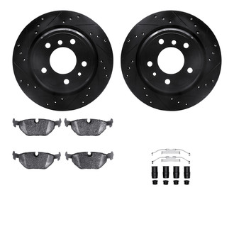 DFC® - PRO-KIT 3000+ Drilled and Slotted Rear Brake Kit