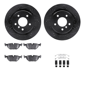 DFC® - PRO-KIT 3000+ Drilled and Slotted Rear Brake Kit
