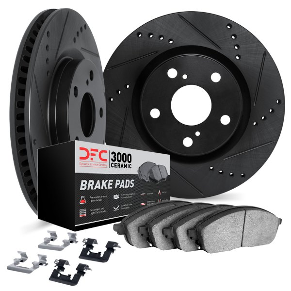 DFC® - PRO-KIT 3000+ Drilled and Slotted Rear Brake Kit