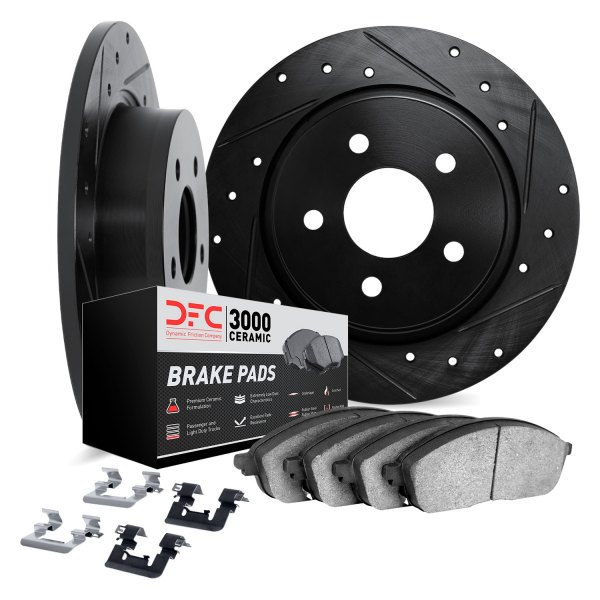 DFC® - PRO-KIT 3000+ Drilled and Slotted Rear Brake Kit