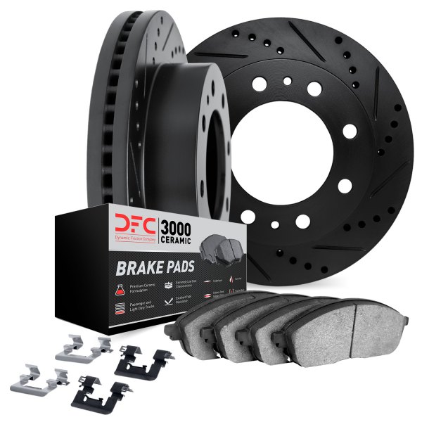 DFC® - PRO-KIT 3000+ Drilled and Slotted Rear Brake Kit