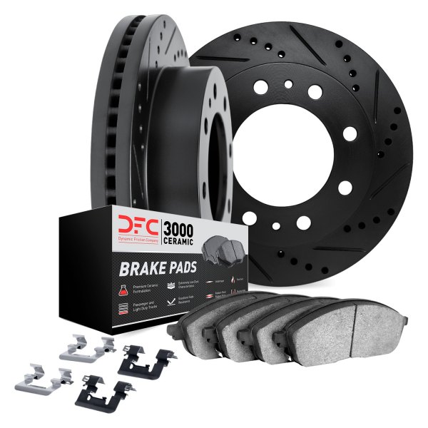 DFC® - PRO-KIT 3000+ Drilled and Slotted Rear Brake Kit