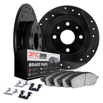 DFC® - PRO-KIT 3000+ Drilled and Slotted Rear Brake Kit