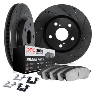 DFC® - PRO-KIT 3000+ Drilled and Slotted Rear Brake Kit