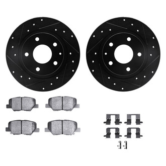 DFC® - PRO-KIT 3000+ Drilled and Slotted Rear Brake Kit