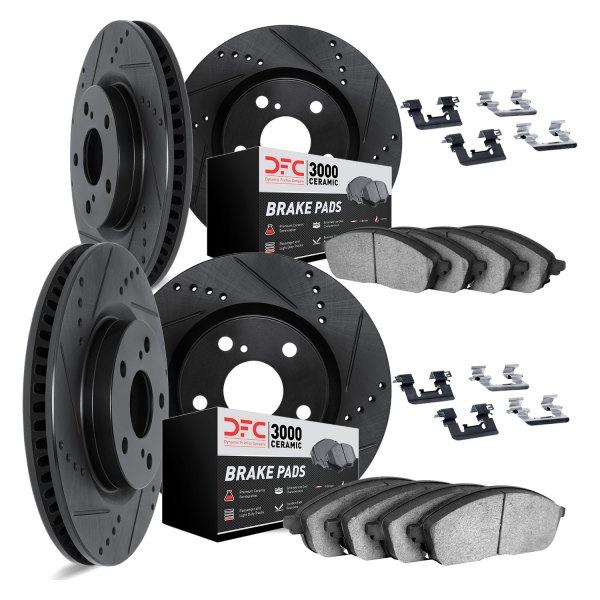 DFC® - PRO-KIT 3000+ Drilled and Slotted Front and Rear Brake Kit