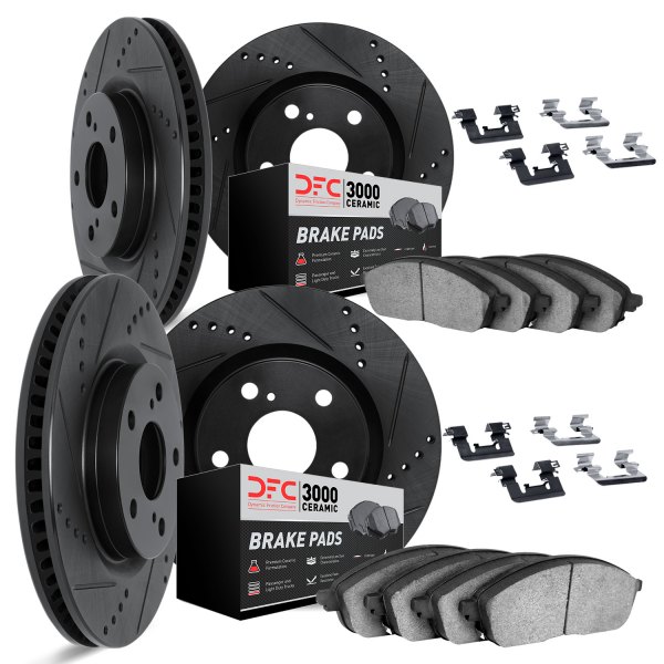 DFC® - PRO-KIT 3000+ Drilled and Slotted Front and Rear Brake Kit