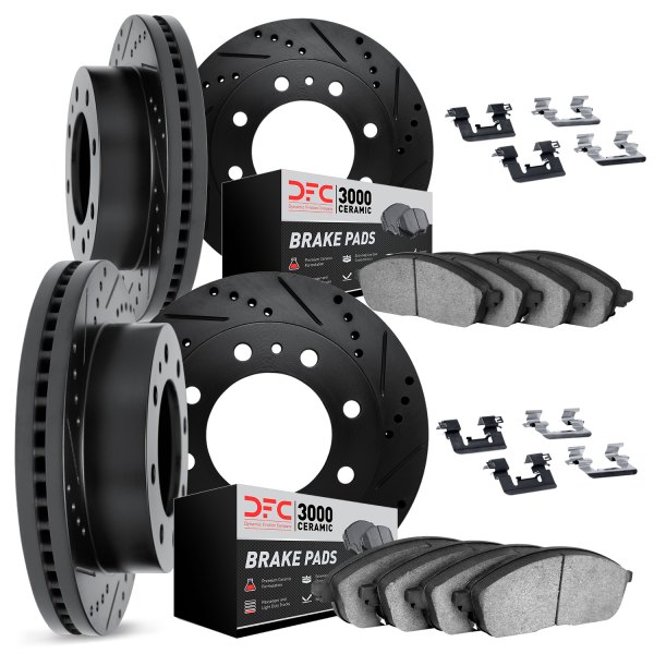 DFC® - PRO-KIT 3000+ Drilled and Slotted Front and Rear Brake Kit