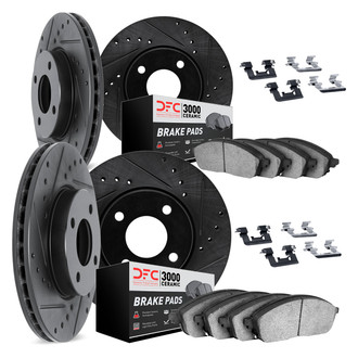 DFC® - PRO-KIT 3000+ Drilled and Slotted Front and Rear Brake Kit