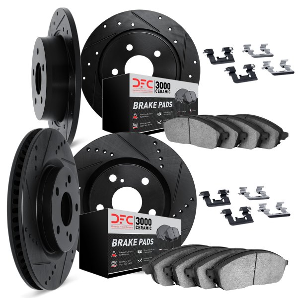 DFC® - PRO-KIT 3000+ Drilled and Slotted Front and Rear Brake Kit