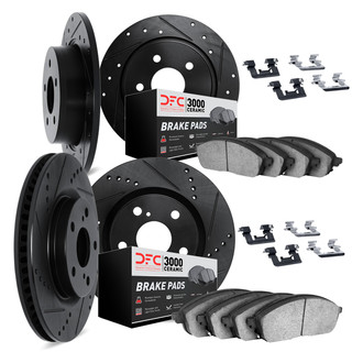 DFC® 8314-67045 - PRO-KIT 3000+ Drilled and Slotted Front and Rear Brake Kit