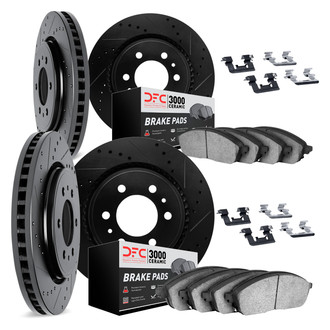 DFC® - PRO-KIT 3000+ Drilled and Slotted Front and Rear Brake Kit
