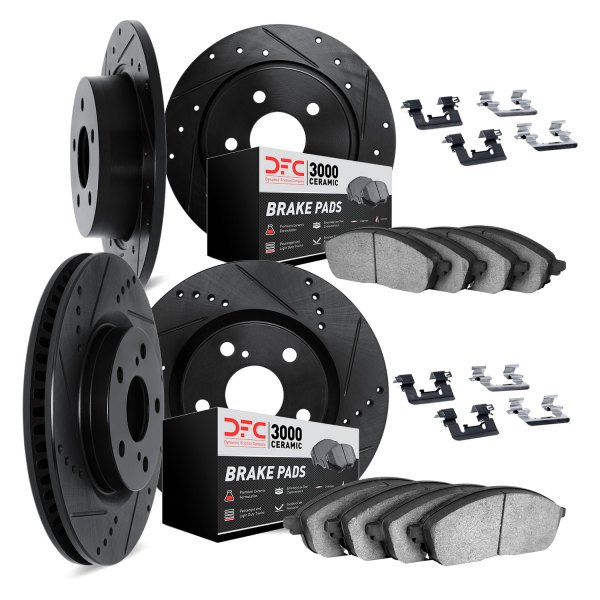 DFC® - PRO-KIT 3000+ Drilled and Slotted Front and Rear Brake Kit