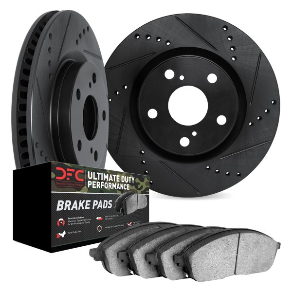 DFC® - Drilled and Slotted Rear Brake Kit with Ultimate Duty Performance Brake Pads